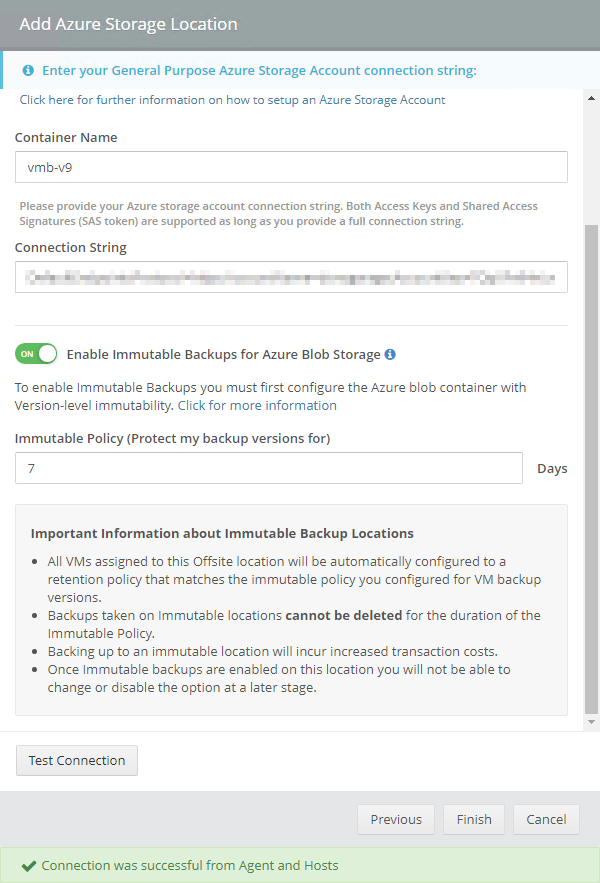 How To Set Up Offsite Copies To An Azure Cloud Storage Account